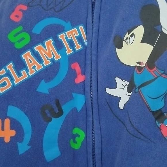 Disney Boys 3T Mickey Mouse Jacket with zipper and Mickey hoodie - Picture 5 of 6